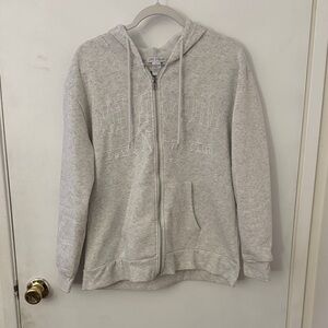 Gray Zip-Up Hoodie